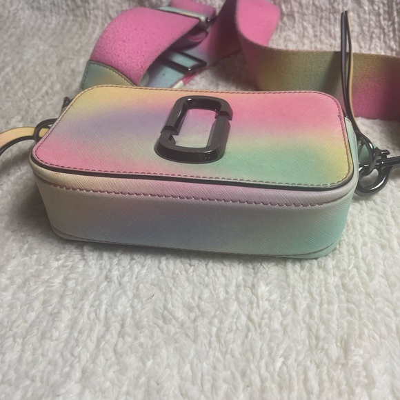 MARC JACOBS Snapshot Shoulder Bag PVC Multi pastel color Crossbody Bag - Picture 8 of 13